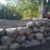 Residential boulder wall in Minnetrista