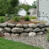 Residential boulder wall in prior lake